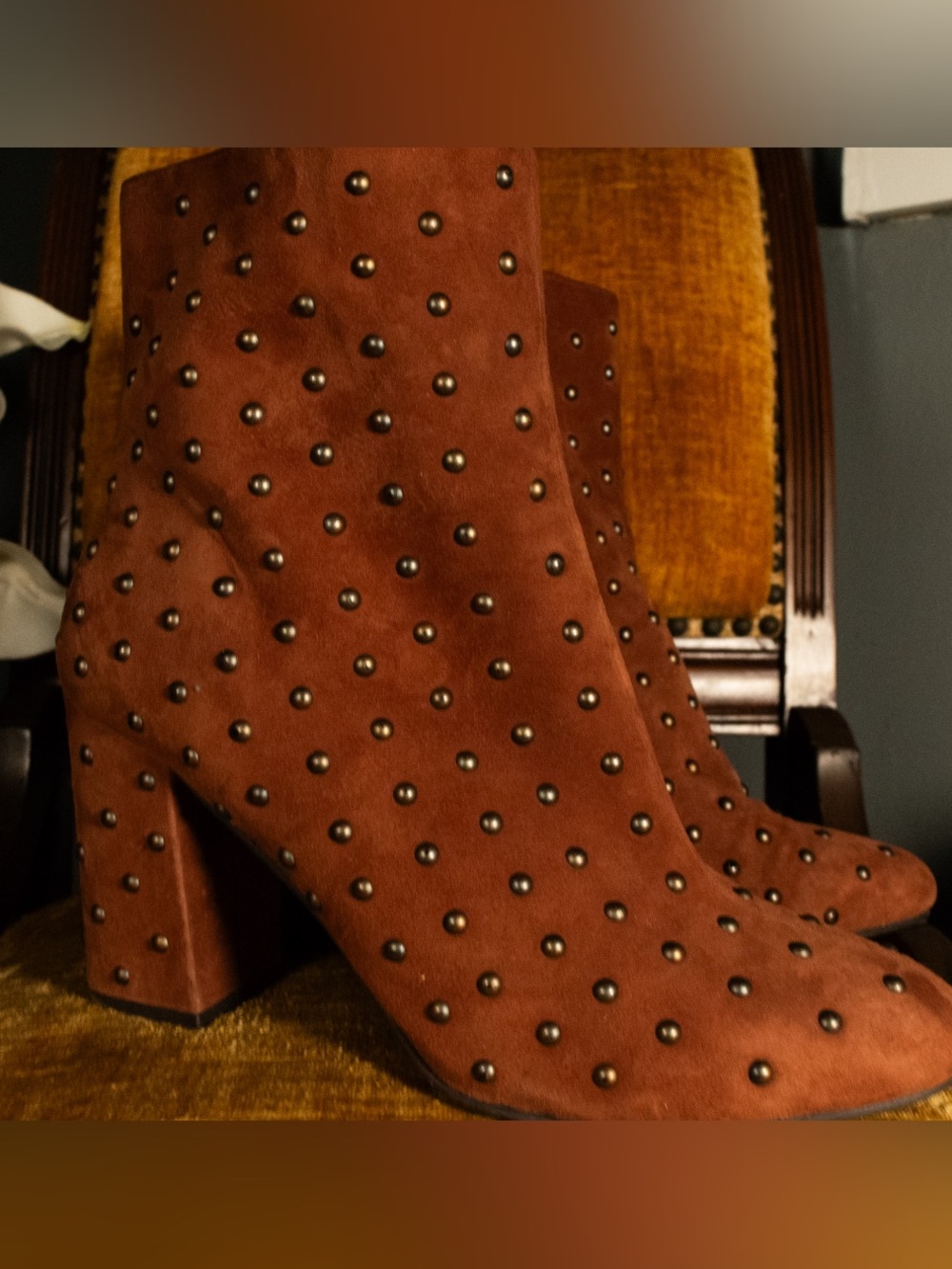 SIZE 10 Lucky Brand Wesson Studded Ankle Boots